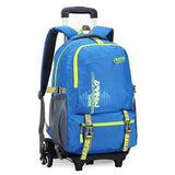 Baijiawei Six Wheels Children'S Trolley Backpack Removable Children School Bags Primary School Boys