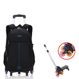 Nylon Waterproof Children School Wheeled Bag Kids Trolley Backpack Mochila Infantil Escolar