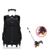 Nylon Waterproof Children School Wheeled Bag Kids Trolley Backpack Mochila Infantil Escolar