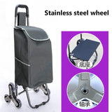 Three-Wheels Stair Woman Shopping Cart Ladder Shopping Basket Large-Capacity Shopping Trolley