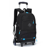 New Fashion Removable School Bags Children Trolley School Backpack Wheels Travel Bag Schoolbag Kids