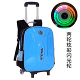 Children Trolley Backpack School Bags Boys Grils Wheeled Bag Student Detachable Kids School Rolling