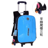 Children Trolley Backpack School Bags Boys Grils Wheeled Bag Student Detachable Kids School Rolling