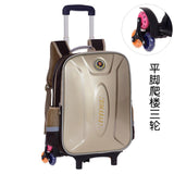 Children Trolley Backpack School Bags Boys Grils Wheeled Bag Student Detachable Kids School Rolling