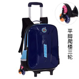 Children Trolley Backpack School Bags Boys Grils Wheeled Bag Student Detachable Kids School Rolling