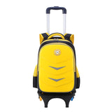 2017 New Trolley Backpack For Children Fashion Cartoon School Wheeled Bag Detachable Backpack For