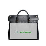 Bjyl New Genuine Leather Women Briefcase Female 14 Inch Laptop Shoulder Bag Business Handbags