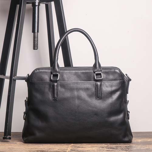 Aetoo New High Quality Briefcase Men'S Leather Laptop Bag Top Layer Leather Casual Shoulder