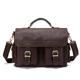Men Bag Genuine Leather Briefcase Laptop Casual Tote Men'S Business Messenger Bags Male Crossbody