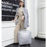 Beasumore Retro Men Pu Leather Rolling Luggage Sets Spinner High Capacity Trolley Women Suitcase