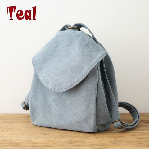 2019 Casual Canvas Women'S Bag Double Shoulder Bag Art Small Fresh Fresh Color Cloth New Wild