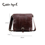 Cobbler Legend Famous Brand Men'S Cow Leather Cross Body Messenger Bag For Man 2018 New Men'S