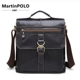 Messenger Bag Men Leather Shoulder Bag Male Genuine Leather Crossbody Bags For Men Top-Handle Men'S