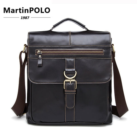 Messenger Bag Men Leather Shoulder Bag Male Genuine Leather Crossbody Bags For Men Top-Handle Men'S