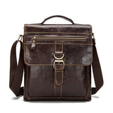Messenger Bag Men Leather Shoulder Bag Male Genuine Leather Crossbody Bags For Men Top-Handle Men'S