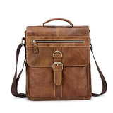 Messenger Bag Men Leather Shoulder Bag Male Genuine Leather Crossbody Bags For Men Top-Handle Men'S