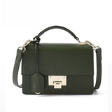 Jiessie&Angela New Fashion Women Leather Handbag High Quality Shoulder Bags Metal Handle Casual