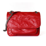 2019 Europe And America Fashion Brand Women Bag Genuine Cow Leather Shoulder Bag Chain Messenger