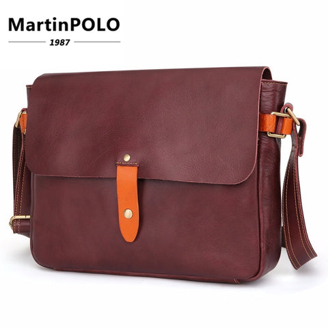 Brand 2019 Genuine Cow Leather Men Messenger Bag Fashion Crossbody Bag For Man Shoulder Bag Leather
