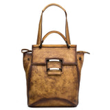 Genuine Leather Rucksack School Daypack One Shoulder Bag Vintage Girl Knapsack Travel High