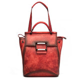 Genuine Leather Rucksack School Daypack One Shoulder Bag Vintage Girl Knapsack Travel High