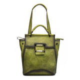 Genuine Leather Rucksack School Daypack One Shoulder Bag Vintage Girl Knapsack Travel High