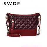 Swdf Women Leather Bags For 2019 Simple Shoulder Bags Mini Package Chain Messenger Crossbody