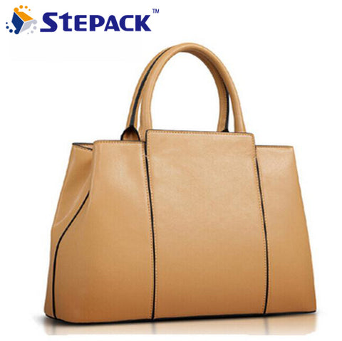 Hot Fashion 2015 Leather Women Bag Messenger Bags Shoulder Bag Handbags European Brief Style Tote