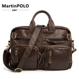 Handbags Vintage Multi-Function Genuine Leather Travel Bag Men'S Leather Luggage Travel Bag