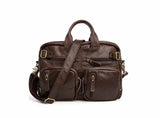 Handbags Vintage Multi-Function Genuine Leather Travel Bag Men'S Leather Luggage Travel Bag