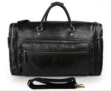 High-Capacity Genuine Leather Travel Bag  Fashion Casual Handbags Shoulder Bag Men'S Duffle