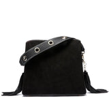 Small 100% Genuine Leather Crossbody Bag Female Luxury Cow Leather Shoulder Bag With Fringed