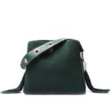 Small 100% Genuine Leather Crossbody Bag Female Luxury Cow Leather Shoulder Bag With Fringed