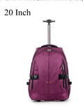 Men Travel Trolley Bags Wheeled Backpack For Women Luggage Travel Bag Suitcase Rolling Travel