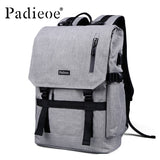 Padieoe Famous Brand Men Waterproof Nylon Backpack Fashion Men 15 Inches Large Capacity Travel