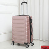 Letrend Fashion Color Abs Rolling Luggage Spinner Women Trolley Suitcase Wheels 20/24 Inch Carry On
