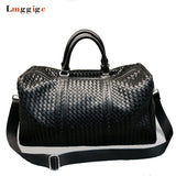Men Travel Bag,Fashion Cabin Luggage,Women Pu Duffle Shoulder Bag,Large Capacity