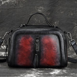 Women Natural Skin Top Handle Cross Body Bags Tote Leisure Retro Handbag High Quality Genuine