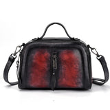 Women Natural Skin Top Handle Cross Body Bags Tote Leisure Retro Handbag High Quality Genuine