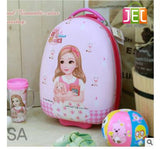 Kid Travel Rolling Suitcase 18 Inch Kids Suitcase Cabin Luggage Suitcase For Girls Trolley