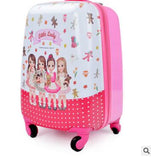 Kid Travel Rolling Suitcase 18 Inch Kids Suitcase Cabin Luggage Suitcase For Girls Trolley