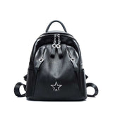 Women Casual Backpacks For Teenage Cow Genuine Leather Korean Ladies Knapsack Famous Brand High
