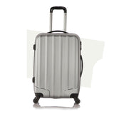 4 Wheels Trolley Suitcase Gray/Pink/Black 20/24/28-Inch