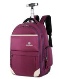 Men Oxford Travel Trolley Bags Wheels Travel Trolley Rolling Backpacks Women Wheeled Backpacks Men