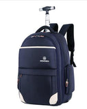 Men Oxford Travel Trolley Bags Wheels Travel Trolley Rolling Backpacks Women Wheeled Backpacks Men