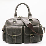 Brand Classic Genuine Cow Leather 16' Travel Bag Men&Women'S Handbag Cowhide Cross Body Shoulder