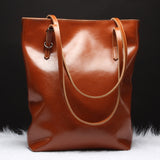 Luxury Genuine Leather Casual Tote Women Shoulder Bag Ladies Fashion  Cowhide Handbag Female