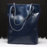 Luxury Genuine Leather Casual Tote Women Shoulder Bag Ladies Fashion  Cowhide Handbag Female