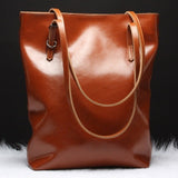 Luxury Genuine Leather Casual Tote Women Shoulder Bag Ladies Fashion  Cowhide Handbag Female