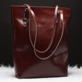 Luxury Genuine Leather Casual Tote Women Shoulder Bag Ladies Fashion  Cowhide Handbag Female
